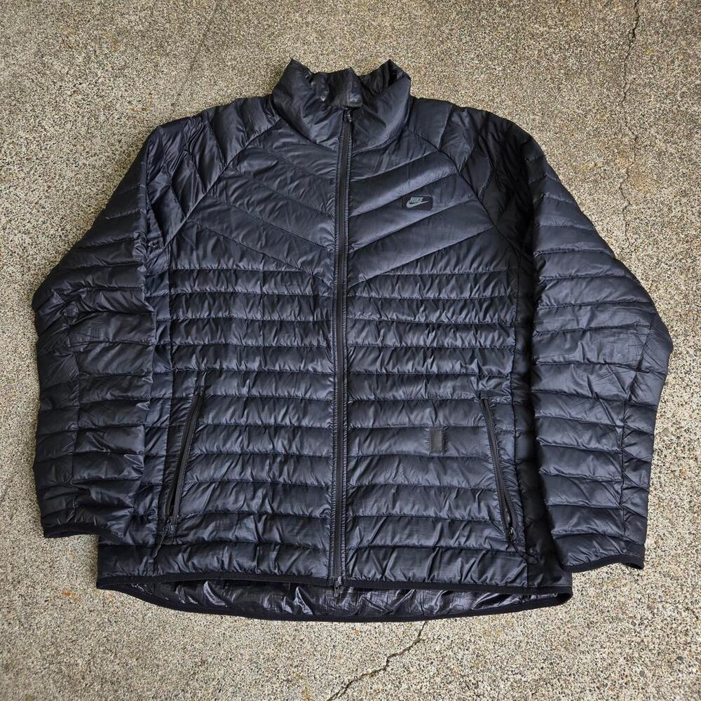 Vtg Y2k NIKE Tonal Box Logo Plain Gorp Techwear Down Fill puffer Jacket XXL